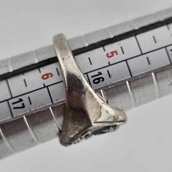 BOY SCOUTS OF AMERICA RING 925 STERLING SILVER CUB SCOUT SZ 5.5 VINTAGE USA - Picture 4 of 10